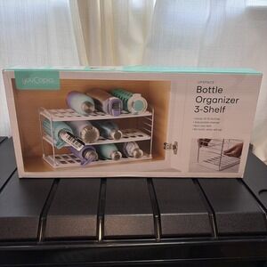 YouCopia Up Space Adjustable Shelves Non Slip- Holds 12-15 Bottle Organizer NEW